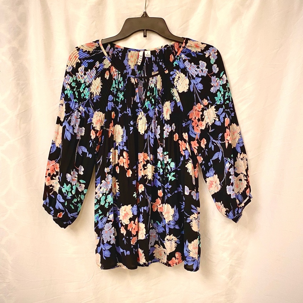 Elle Floral Ruffled Blouse